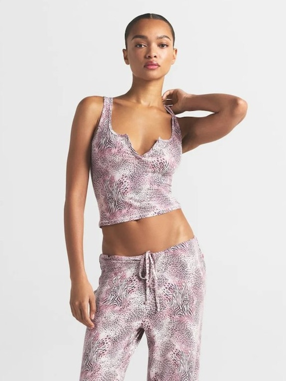 Skims Sleep Tank in Bloom Mini Multi Animal